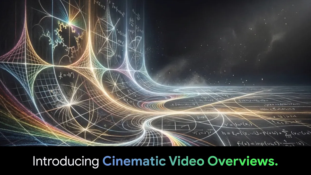 Generate your own Cinematic Video Overviews in NotebookLM.