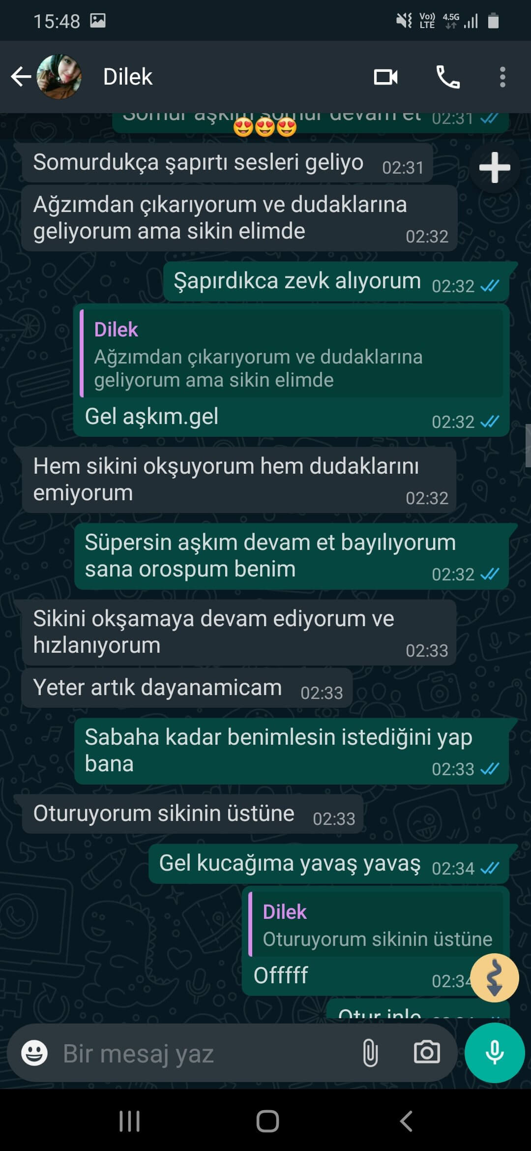 Türbanlı Dilek – Sexting! (Konuşma SS'li) - Utanmaz Kızlar | Türk İfşa, Reklamsız İfşa Platformu