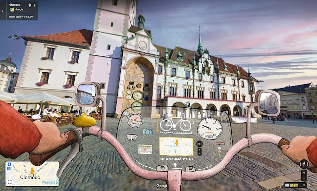Street View slaví patnáct let - kouzlo Česka na Mapách zachycuje unikátní galerie s ilustracemi Elišky Podzimkové